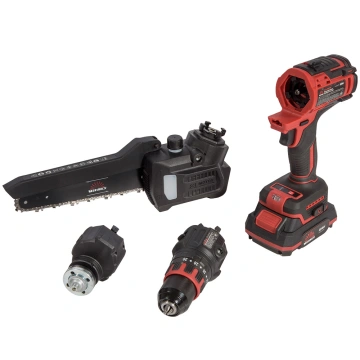 Набір акумуляторних інструментів Vitals Master COMBO KIT 3.2 18В модулі шурупокрута пилки ланцюгової шліфмашини акб 1х2А·год 1х4А·год ЗП кейс (243628)
