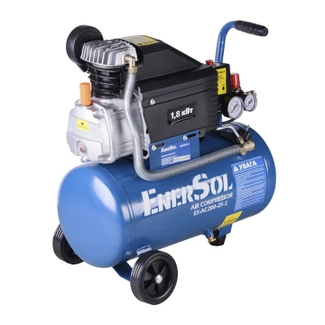 Компресор повітряний EnerSol 1.8кВт, 25л, 200л/хв, 8бар, 22кг (ES-AC200-25-1)