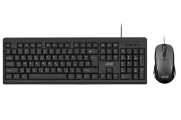 Комплект клавіатура та миша 2E MK401 USB-A, EN/UK/RU, чорний (2E-MK401UB)