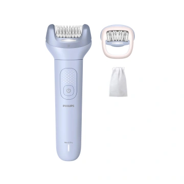 Епілятор Philips Series 8000 дисковий, аккумул., пінцет.-32, волог.+сух., футляр, з підсвіткою, білий (BRE708/00)