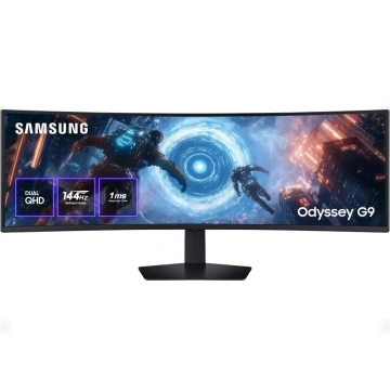 Монітор Samsung 48.7"Odyssey G9 G91F 2xHDMI, DP, USB, VA, 5120x1440, 32:9, 144Hz, 0.3ms, CURVED (LS49FG916EIXUA)