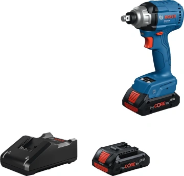 Гайковерт ударний акумуляторний Bosch IDS 18V-200T 18В 2x4А·год ProCORE 30/140Нм до 2500об/хв квадрат 1/2" ЗП GAL18V-40 1.2кг (0.601.9N0.021)