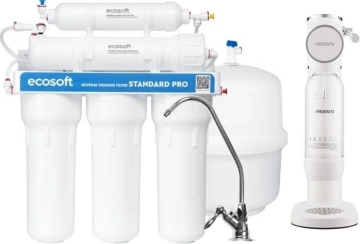 Комплект фільтру зворотного осмосу Ecosoft Standard PRO з сифоном для газування води ARDESTO, білий (MO550MECOSTD-SMW-02W)