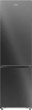 Холодильник з нижн. мороз. камерою Gorenje, 203х66х60см, 2 двері, 257(121)л, А+, NF+, Зона св-ті, Інвертор, Внутр. Дисп, Wi-Fi, Чорний (NRB620E6BX4WFE)