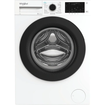 Пральна машина Whirlpool фронтальна, 9кг, 1400, A, 58см, дисплей, пара, інвертор, люк чорний, білий (WAM97WBUA)