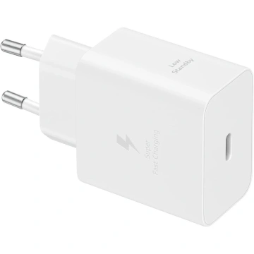 Зарядний пристрій мережевий Samsung 45Вт USB-С PD PPS, білий (EP-T4511NWEGEU)