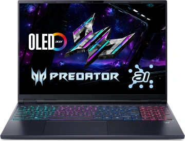 Ноутбук Acer Predator Helios Neo 16S PHN16S-I51 16" OLED, Intel U9-386H, 32GB, F1TB, NVD5070-8, Lin, чорний (NH.U3TEU.005)