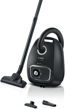 Пилосос Bosch мішковий, 600Вт, 4 л, НЕРА, чорний (BGB41BA1)