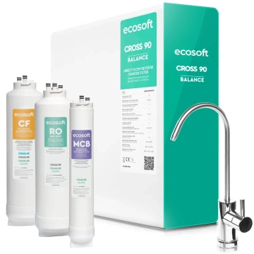 Фільтр зворотного осмосу Ecosoft Cross90 Balance, мембрана 600gpd (MO3600MPECO)