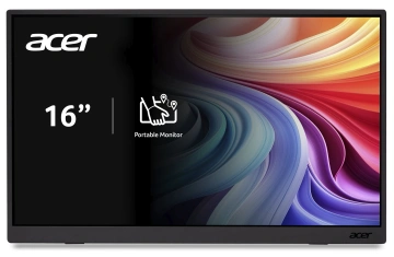 Монітор портативний Acer 15.6W" PM161W bmiuux miniHDMI, 2xUSB-C, MM, 1920:1200, IPS, 16:10, 4ms (UM.ZP1EE.012)