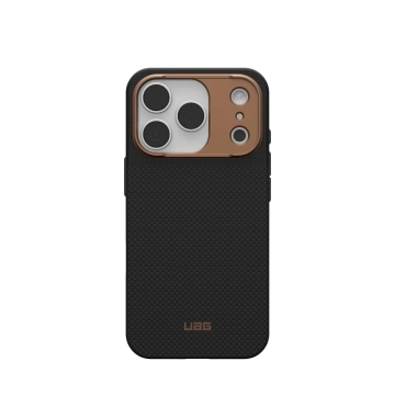 Чохол UAG для iPhone 17 Pro, Fibr Armr Magsafe, Kevlar Graphite/Bronze (114555113985)