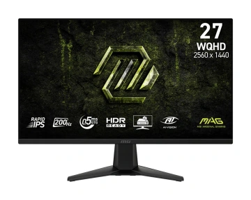 Монітор MSI 27" MAG 275QF-E20 2xHDMI, DP, Audio, IPS, 2560x1440, 200Hz, 0.5ms, sRGB 101%, G-SYNC, FreeSync (9S6-3CAA1M-003)