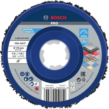 Диск зачисний Bosch Professional Cleaning Disc 155х22.23мм, X-Lock (2.608.621.832)