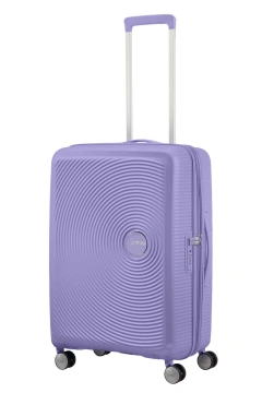 Валіза American Tourister, Soundbox, поліпропілен, середня, 67см, 71.5/81л, TSA, 4 колеса, EXP, лавандовий (32G*82002)