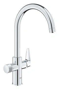 Змішувач для кухні Grohe Blue Pure BauCurve для подачі технічної і фільтрованої води, довж.виливу - 223мм, поворотний, хром (30580000)