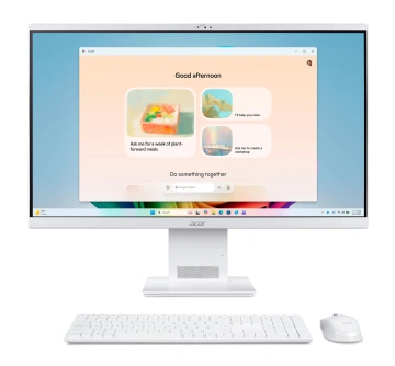 Комп'ютер персональний моноблок Acer Aspire S27B-UGMTL-H 27" FHD, Intel U7-155H, 32GB, F1TB, UMA, WiFi, кл+м, Lin, білий (DQ.BSCME.008)