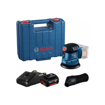 Шліфмашина ексцентрикова акумуляторна Bosch Professional GEX 185-LI 18Вт акб 4А·год 125мм 6000-10000об/хв ЗП 0.93кг (0.601.3A5.021)