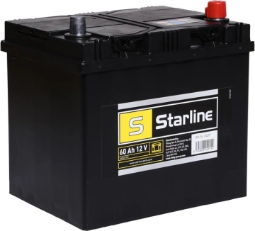 Акумулятор Starline 12В 60А·год 510А R+ (BA SL 60JP) (BASL60JP)