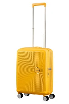 Валіза American Tourister, Soundbox, поліпропілен, мала, 55см, 35.5/41л, TSA, 4 колеса, EXP, жовтий (32G*06001)