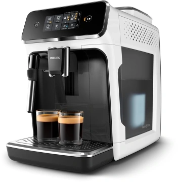 Кавомашина Philips Series 2300, 1.8л, зерно+мелена, дисплей, авторецептів -2, білий (EP2223/40)