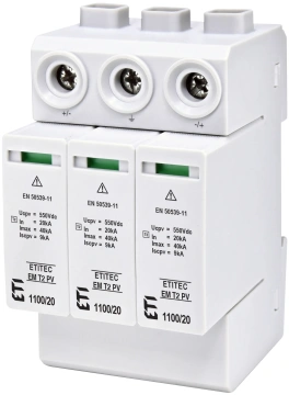 Обмежувач перенапруги ETITEC EM T2 PV 1100/20 Y (для PV систем) (2440623)