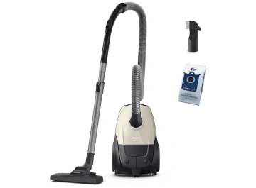 Пилосос Philips мішковий Series 1000, 750Вт, конт пил -3л, НЕРА, біло-сірий (XD1101/10)