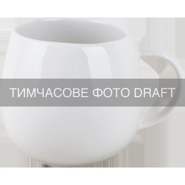 Чашка ARDESTO Novara, 400мл, порцеляна, білий (AR2040N)