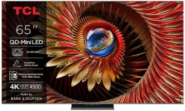Телевізор 65" TCL MiniLED 4K 144Hz Smart Google TV Titan Bang & Olufsen sound (65C89K)
