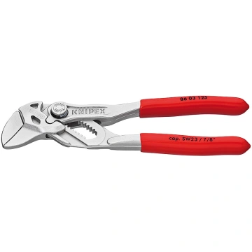 Кліщі переставні KNIPEX, 0-23мм, 125мм, хромовані, 0.105кг (86-03-125)