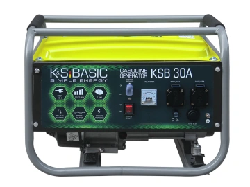 Генератор бензиновий Konner&Sohnen BASIC KSB 30A, 230В, 2.8кВт, ручний стартер, 36.2кг (KSB30A)