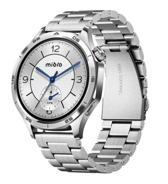 Смарт-годинник Mibro GT 46мм, 1.43", 466x466, AMOLED, BT 5.3, GPS, 5 ATM, сріблястий (XPAW026S)