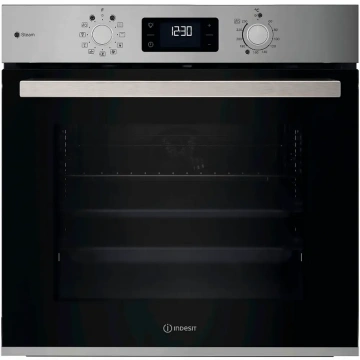 Духова шафа Indesit електрична, 71л, A+, дисплей, конвекція, телескопічні напрямні, нерж (IOK58HSU1X)