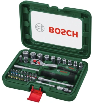 Набір торцевих головок Bosch, 1/4" з тріскачкою 37шт (1.600.A03.9J6)