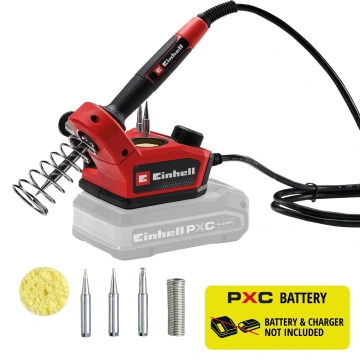 Паяльник акумуляторний Einhell TE-SI 18/480 Li E - Solo 18В 205-480°С LCD-дисплей 0.1кг без АКБ та ЗП (4520400)