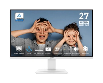 Монітор MSI 27" PRO MP273QW-E2 2xHDMI, DP, MM, IPS, 2560x1440, 100Hz, 1ms, sRGB 118%, AdaptiveSync, білий (9S6-3PB69H-065)