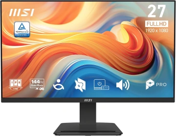 Монітор MSI 27" PRO MP273-E14A D-Sub, HDMI, DP, Audio, IPS, 144Hz, 1ms, sRGB 102%, FreeSync (9S6-3PB4CH-250)
