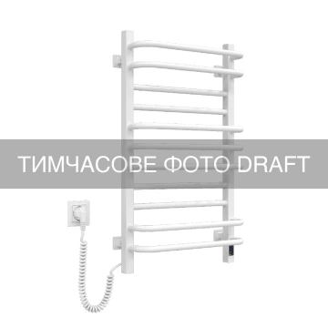 Рушникосушка ARDESTO електрична Star GR, 800x480х161мм, таймер-регулятор Wi-Fi, сталь,ліве підключення, білий (12-178155-4880)