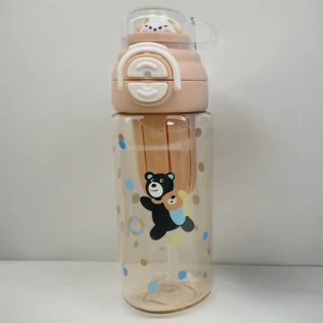 Пляшка для води ARDESTO Tale 650мл, пластик, бежевий (AR2265TB)