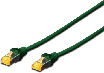 Патч-корд DIGITUS CAT 6a S-FTP, 0,25м, AWG 26/7, Cu, LSZH, зелений (DK-1644-A-0025/G)
