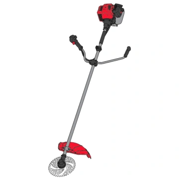 Тример садовий бензиновий Vitals Master BK 523n ES 1.5кВт/2.0к.с. 52см3 25.5см ніж/ліска 43см електростартер 9.7кг (243552)