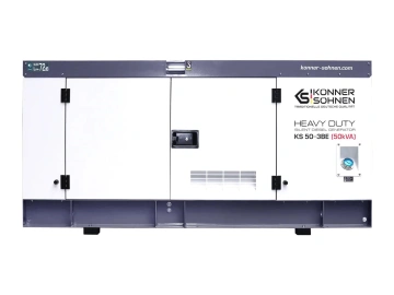 Генератор дизельний Konner&Sohnen KS 50-3BE, 230/400В, 50/45кВА, 3 фази, електростартер, ATS, передстартовий підігрів, IP54, двигун Baudouin, 866кг (KS50-3BE)