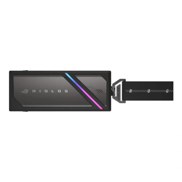 Портативний корпус ASUS для SSD ROG STRIX AIOLOS PCIe NVMe M.2 2230/2242/2260/2280 USB Type-C 3.2 Gen 2x2 ARGB чорний (90DD02U0-MA9000)