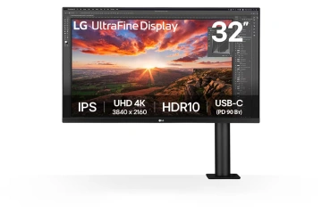 Монітор LG 31.5" 2xHDMI, DP, USB-С, MM, IPS, 3840x2160, DCI-P3 95%, Pivot, HDR10 (32UN880K-B)