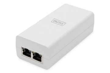 PoE-Інжектор DIGITUS PoE+ 802.3at, 10/100/1000 Mbps, Output max. 48V, 30W, білий (DN-95132)