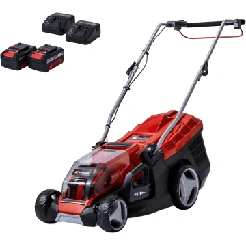Газонокосарка акумуляторна Einhell PXC GE-CM 36/36 Li 36В(18+18) акб 2x4.0А·год 36см 40л 25-75мм 2хЗП 13.35кг (3413230)