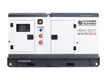Генератор дизельний Konner&Sohnen KS 33-3YE, 230/400В, 30кВА, 3 фази, електростартер, двигун YangDong, 978кг (KS33-3YE)