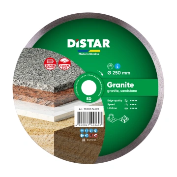 Круг алмазний вiдрiзний 1A1R 250x1,6x10x25,4 Granite (11120034019)