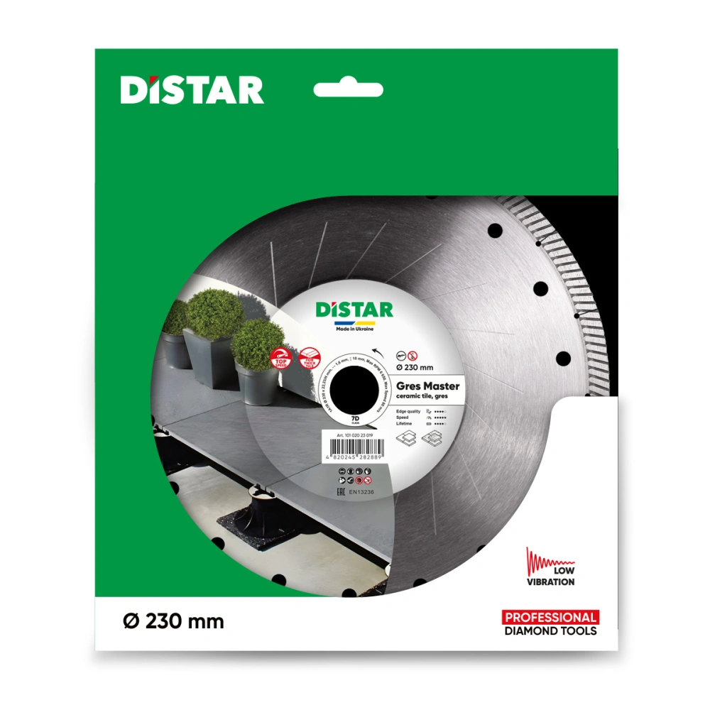 Круг алмазний вiдрiзний 1A1R 230x1,6/1,2x10x22,23/H Gres Master (81120528026)