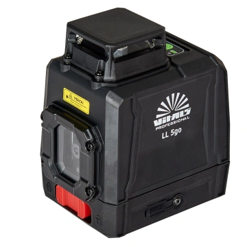 Нівелір лазерний Vitals Professional LL 5go до 50м ±0.3мм/м зелений промінь вертикаль 120° горизонталь 360° АКБ 3.7В 5200мА·год сумка IP54 0.63кг (162514)