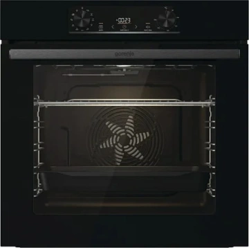 Духова шафа Gorenje електрична, 77л, A+, дисплей, чорний (BO6735E02BK)
